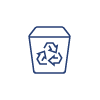 Waste Recycling — Recycle Trash Bins on Wooden Floor in Gurley, AL