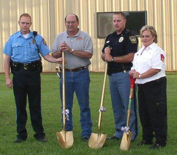three men and a golden shovel