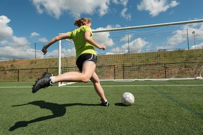 Woman Playing Soccer — Robstown, TX — Five Points Chiropractic Clinic Woman Playing Soccer — Robstown, TX — Five Points Chiropractic Clinic