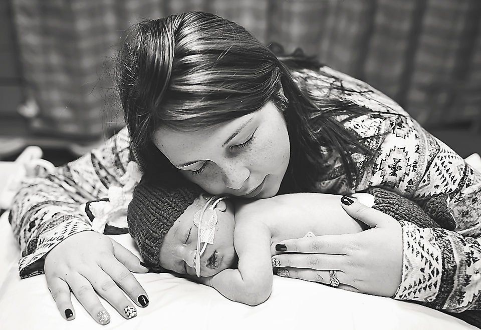 mother and her baby in hospital world of broken hearts