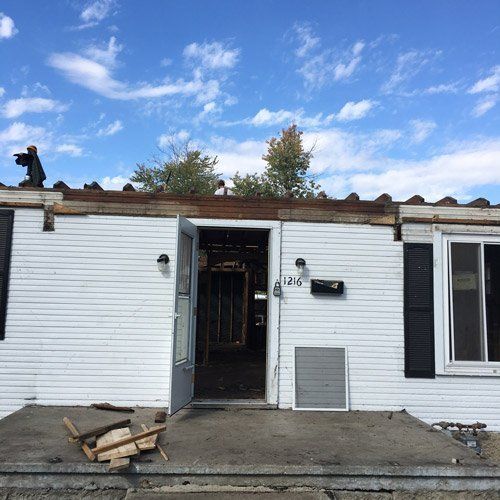 house being renovated