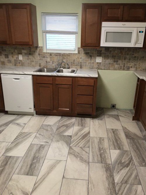 kitchen being renovated