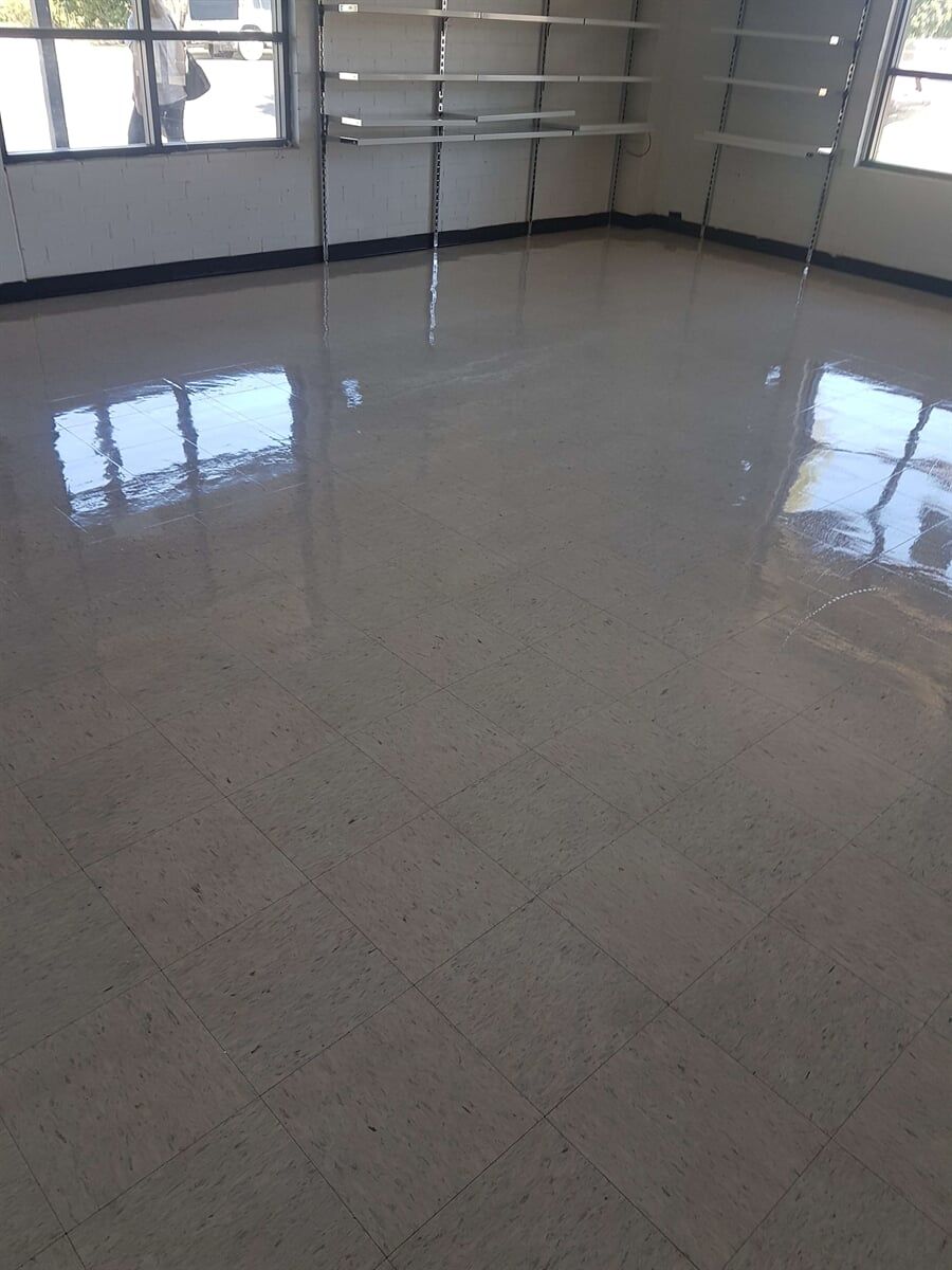 Highly polished floor — Cleaning Projects in Mulwala, NSW