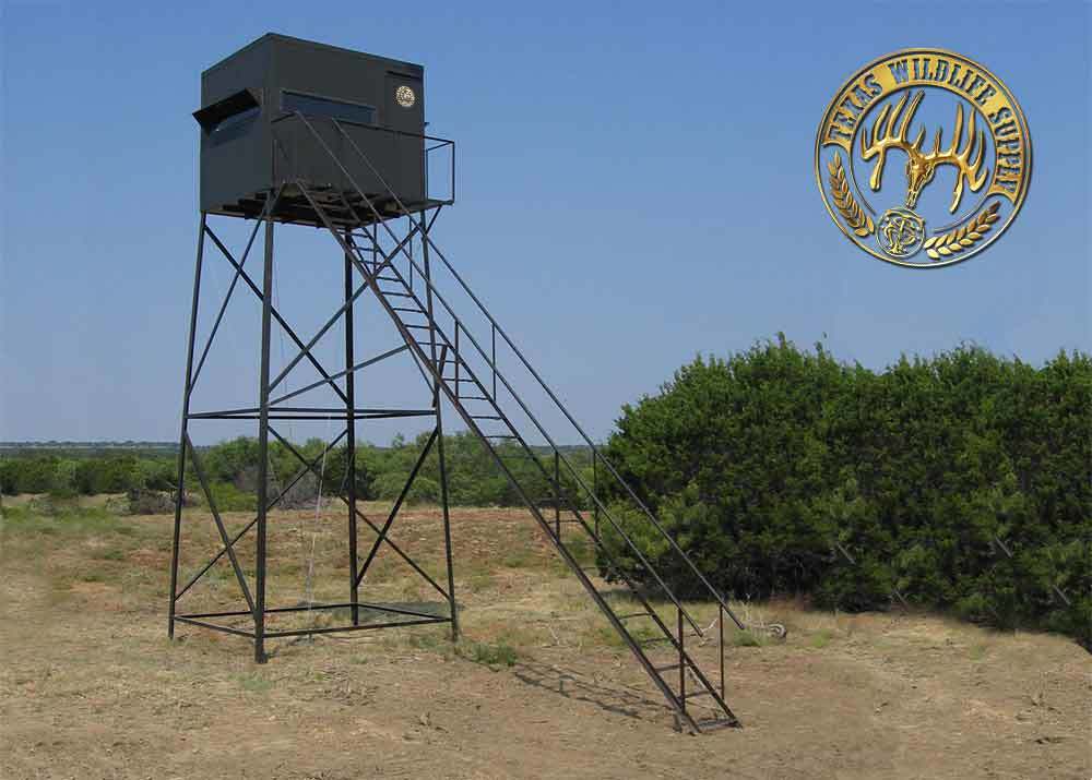 7x10 Deer Blind on 20' Stand