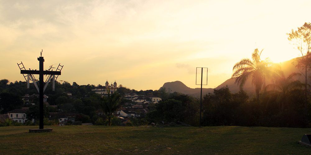 Vista do Centro histórico de Tiradentes a partir do gramado da Igreja de São Francisco