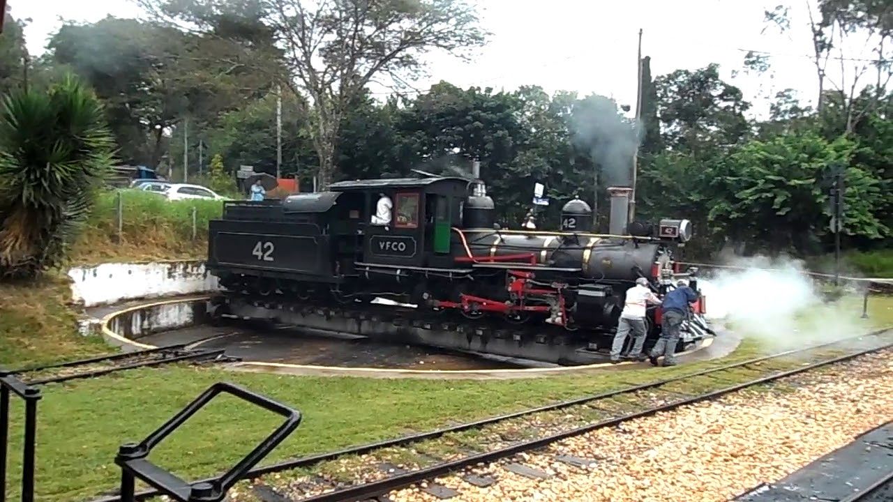 Manobra trem Maria fumaça Tiradentes