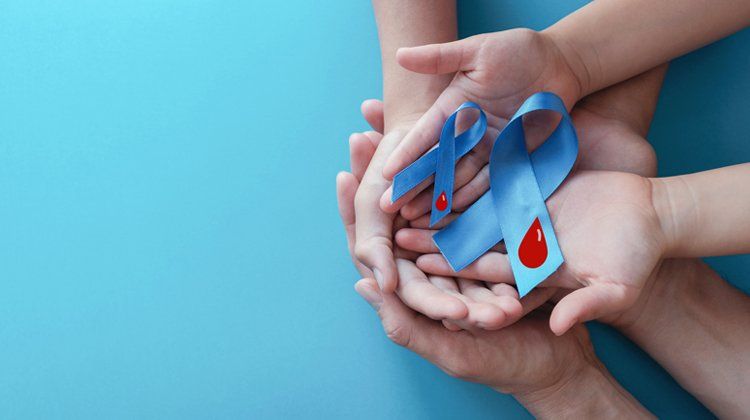 Diabetes — Light Blue Ribbons With Blood Icon In Big Spring, TX Diabetes — Light Blue Ribbons With Blood Icon In Big Spring, TX