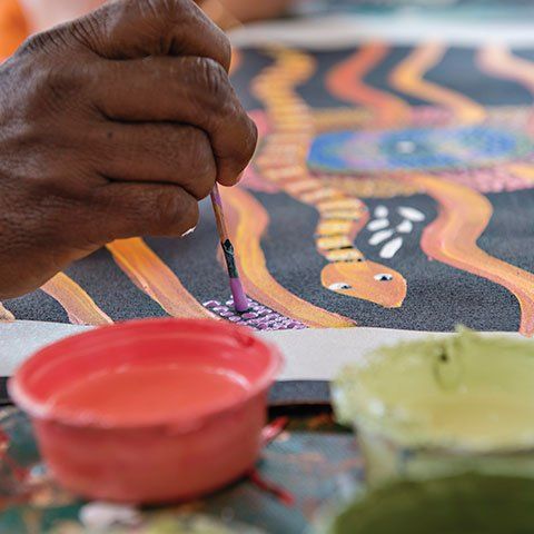 Maruku Arts Dot Painting Workshop Maruku Arts Dot Painting Workshop Community Tourism Tech