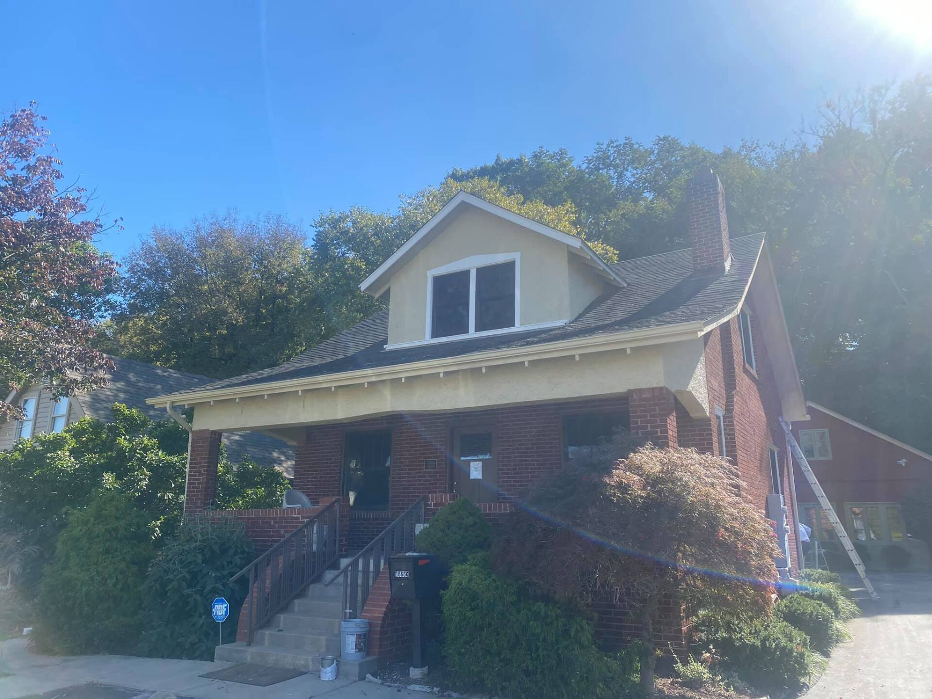 freshly painted home exterior