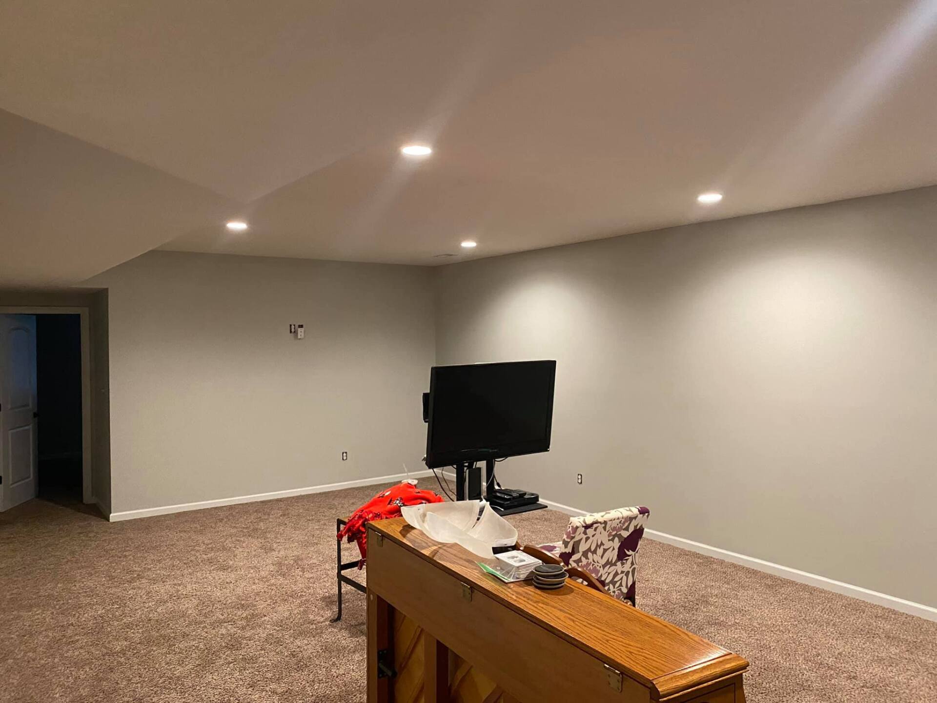 freshly painted office