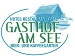 Ein Logo für ein Restaurant namens Gasthof am See