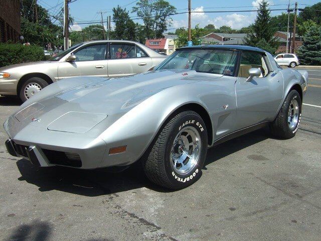 Silver Corvette