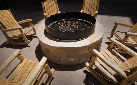 Large outdoor fire pit — service and installations in Huntington Station, NY Large outdoor fire pit — service and installations in Huntington Station, NY