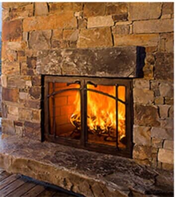 Wood brick fireplace — fireplaces in Huntington Station, NY