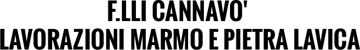 F.LLI CANNAVO' LAVORAZIONI MARMO E PIETRA LAVICA - LOGO