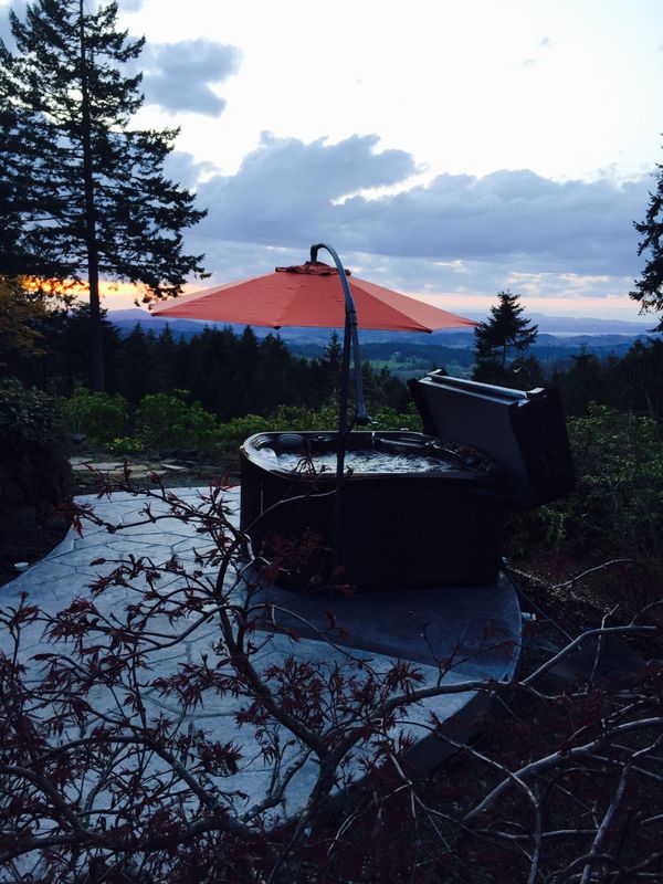 Marquis Hot Tub Installation with View
