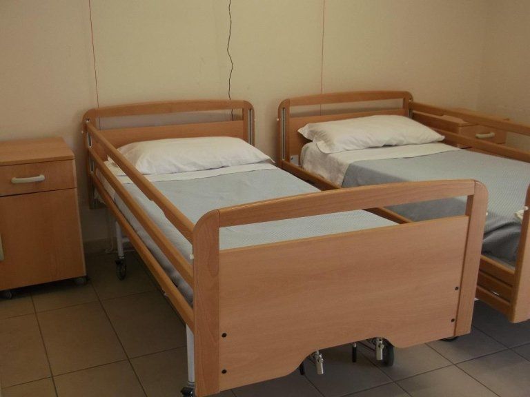 letti di una casa di riposo