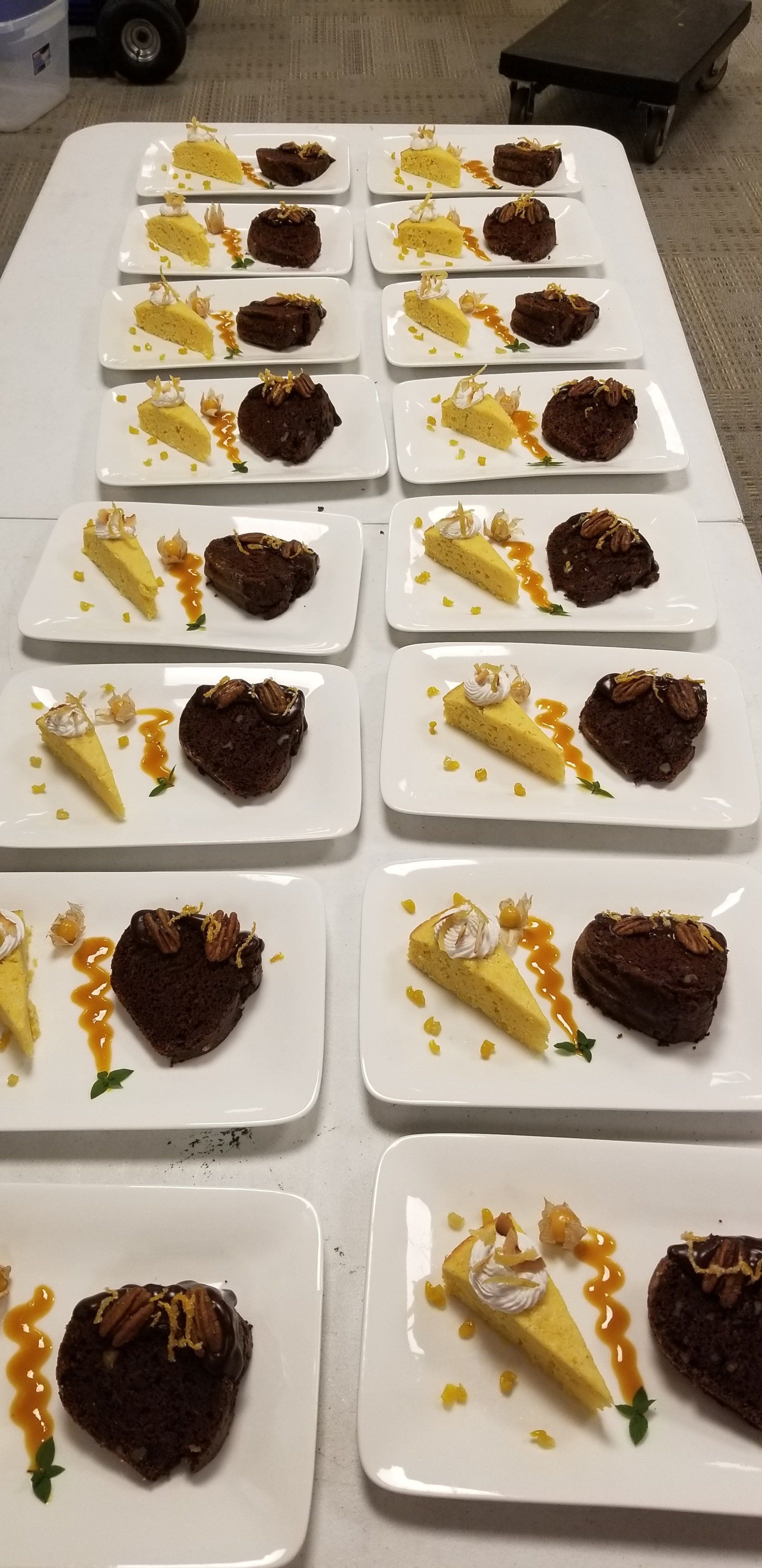 individual plated desserts