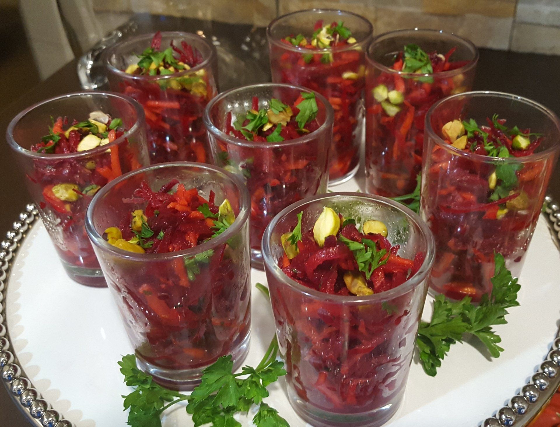 Beet, carrot and slaw shooters