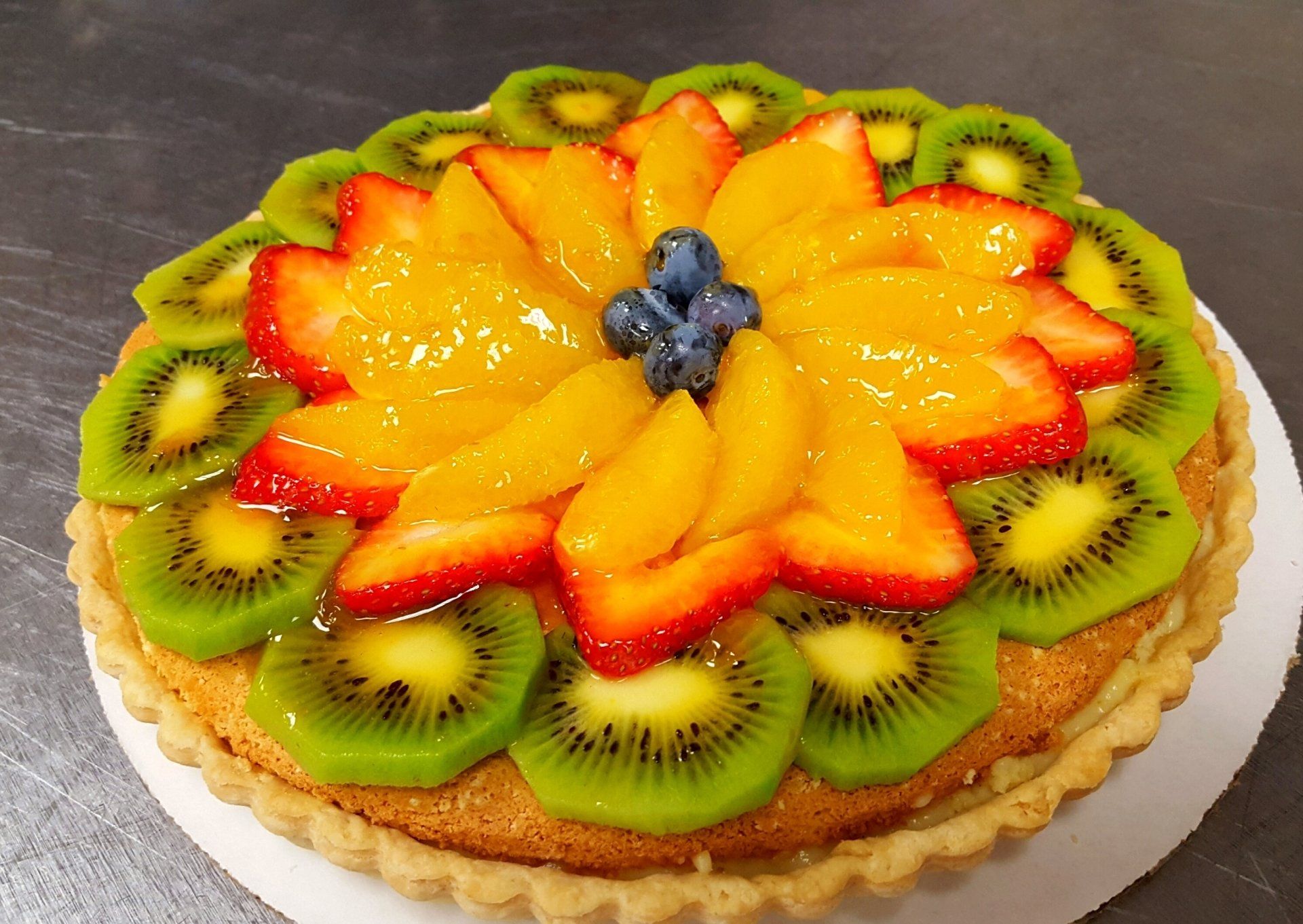 vanilla cream fruit tart