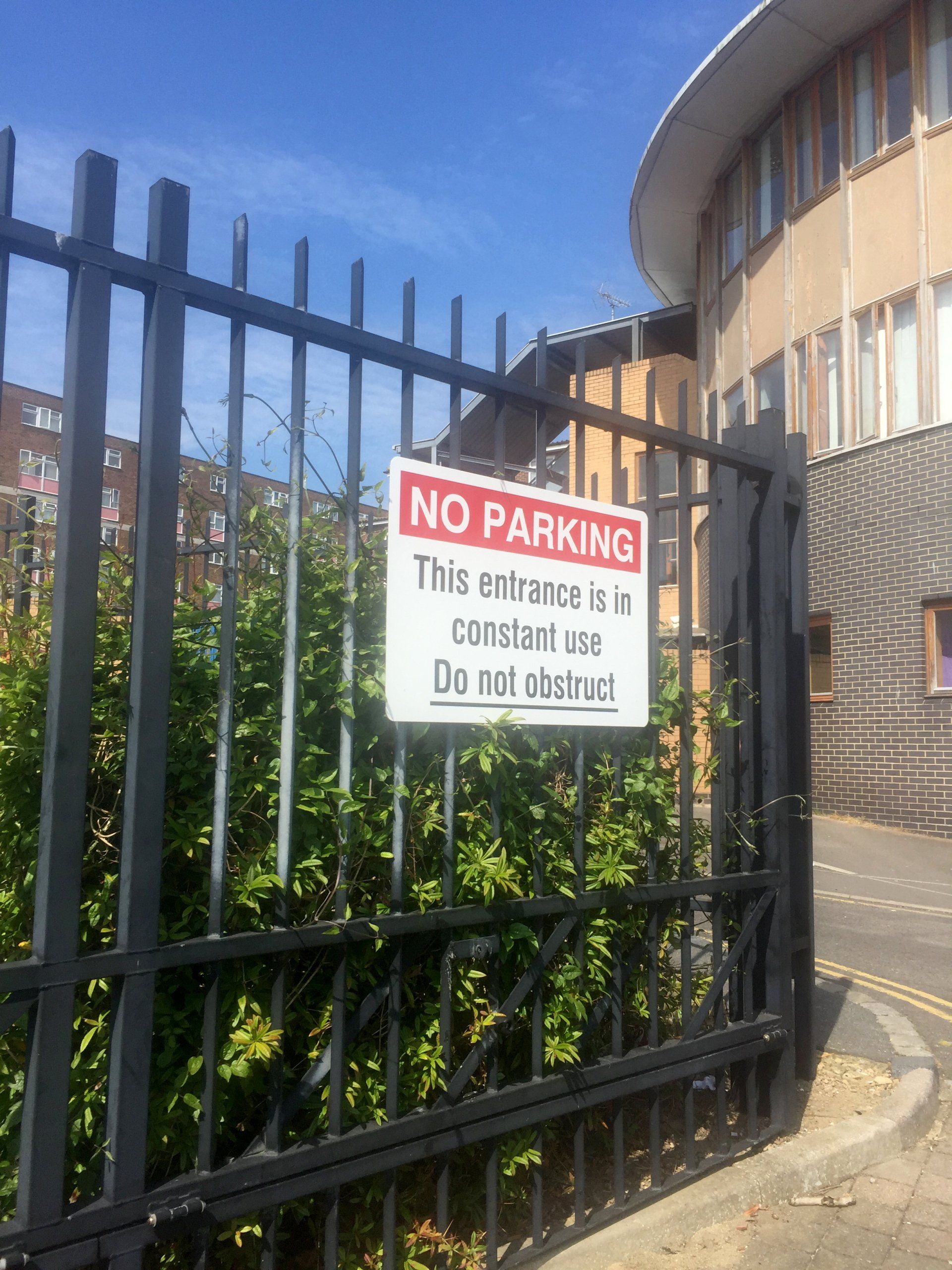sign for fence
