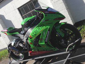 Motorbike with graphics done by Legend Signs