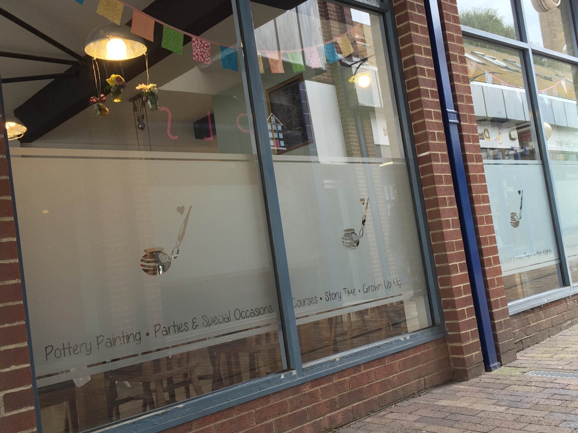 Frosted window graphics