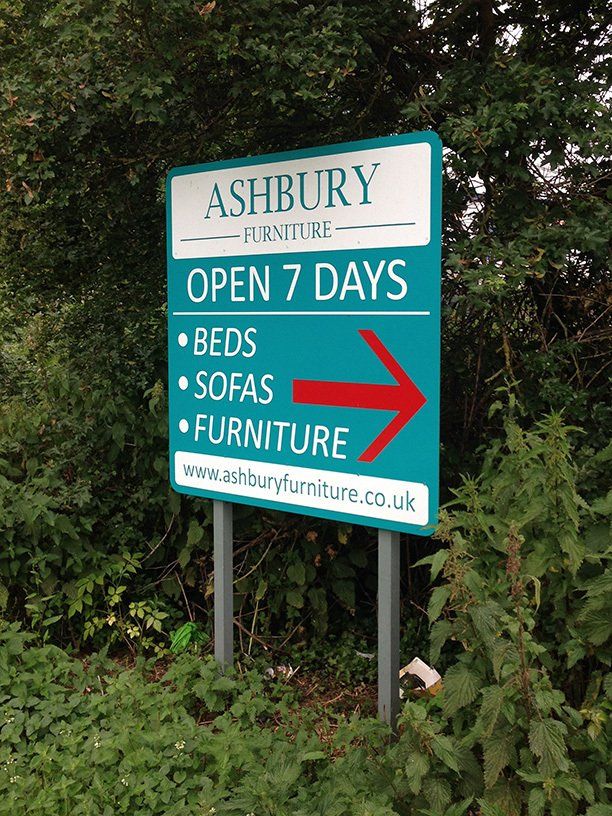 Sign on posts