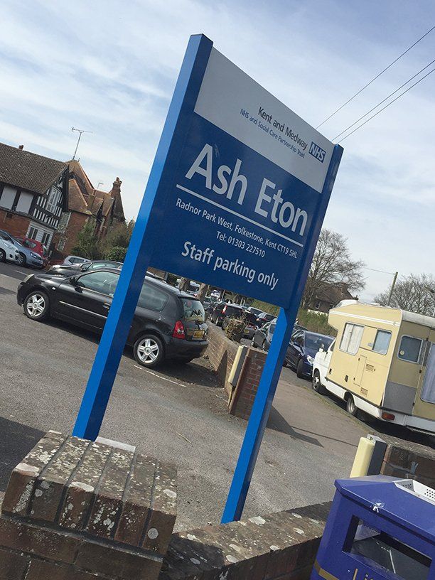 nhs freestanding sign