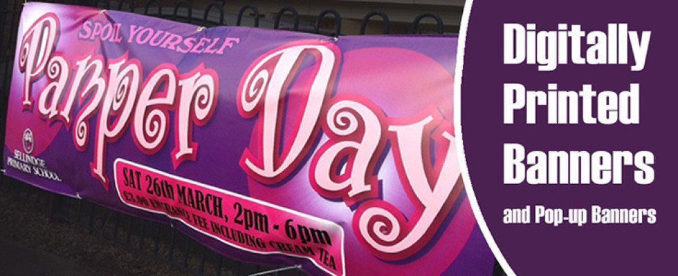 Digitally printed banners