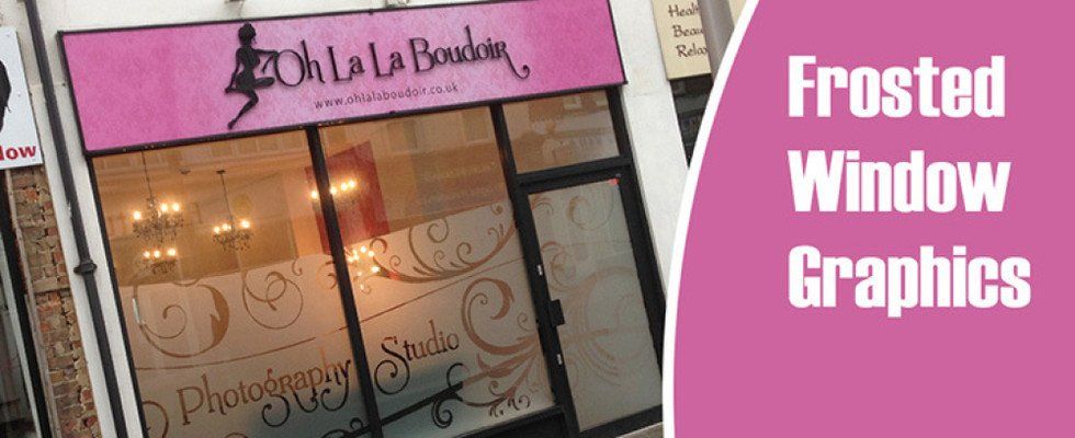 Frosted window graphics