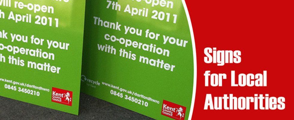 Signs for local authorities