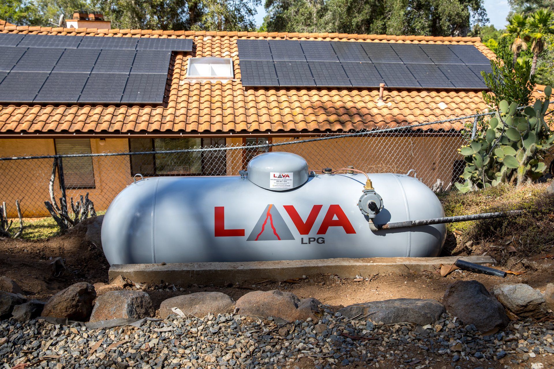 lava lpg residential propane tank install