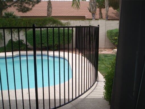 Metropolitan — Black Pool Fence in Mesa, AZ