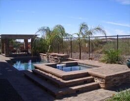 Pool Removable Fence — Luxurious Black Fence in Mesa, AZ