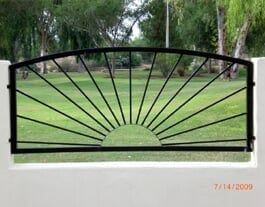Wall Gate — Wall Gate With A Diagonal Design in Mesa, AZ