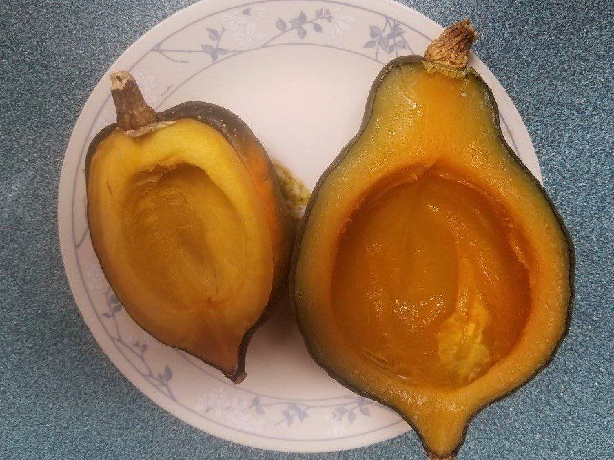 Baked Maple Winter Squash recipe made with pure Vermont organic maple sugar