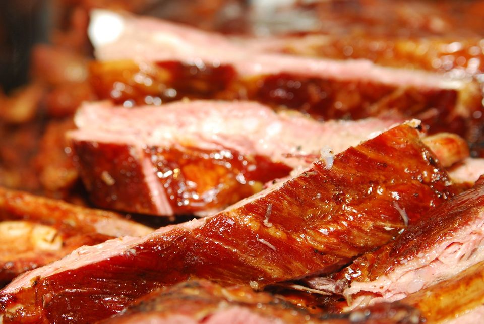 Maple Barbecued Ribs made with pure VT organic maple syrup from Eriks Sugarbush.