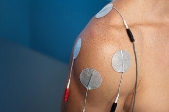 Shoulder Electrical Stimulation — Chiropractic in Los Angeles, CA Shoulder Electrical Stimulation — Chiropractic in Los Angeles, CA