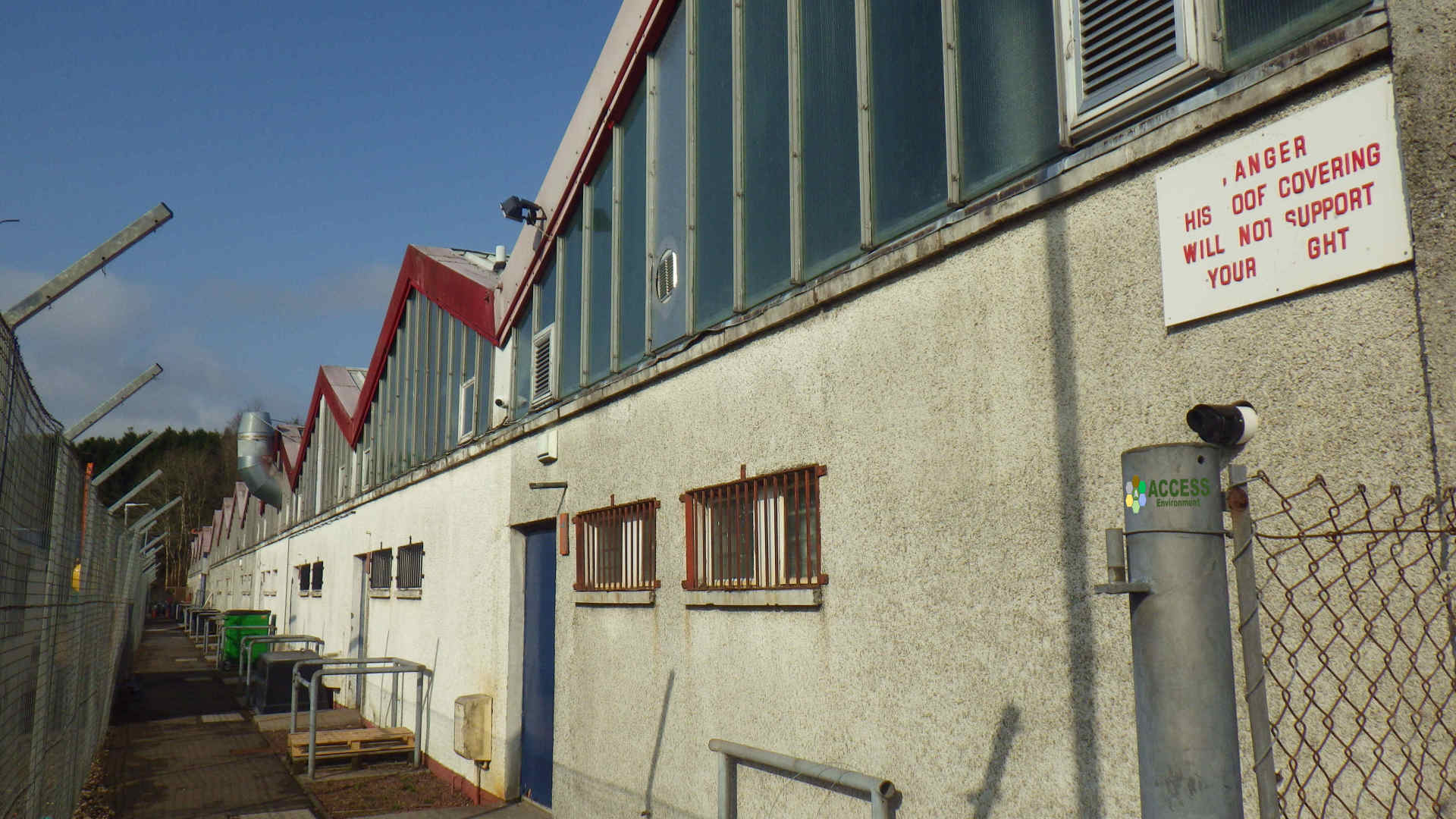 Derelict industrial unit