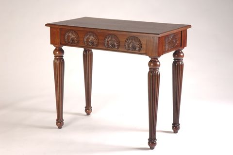 Smiling Fish Console Table w/ Wood Top