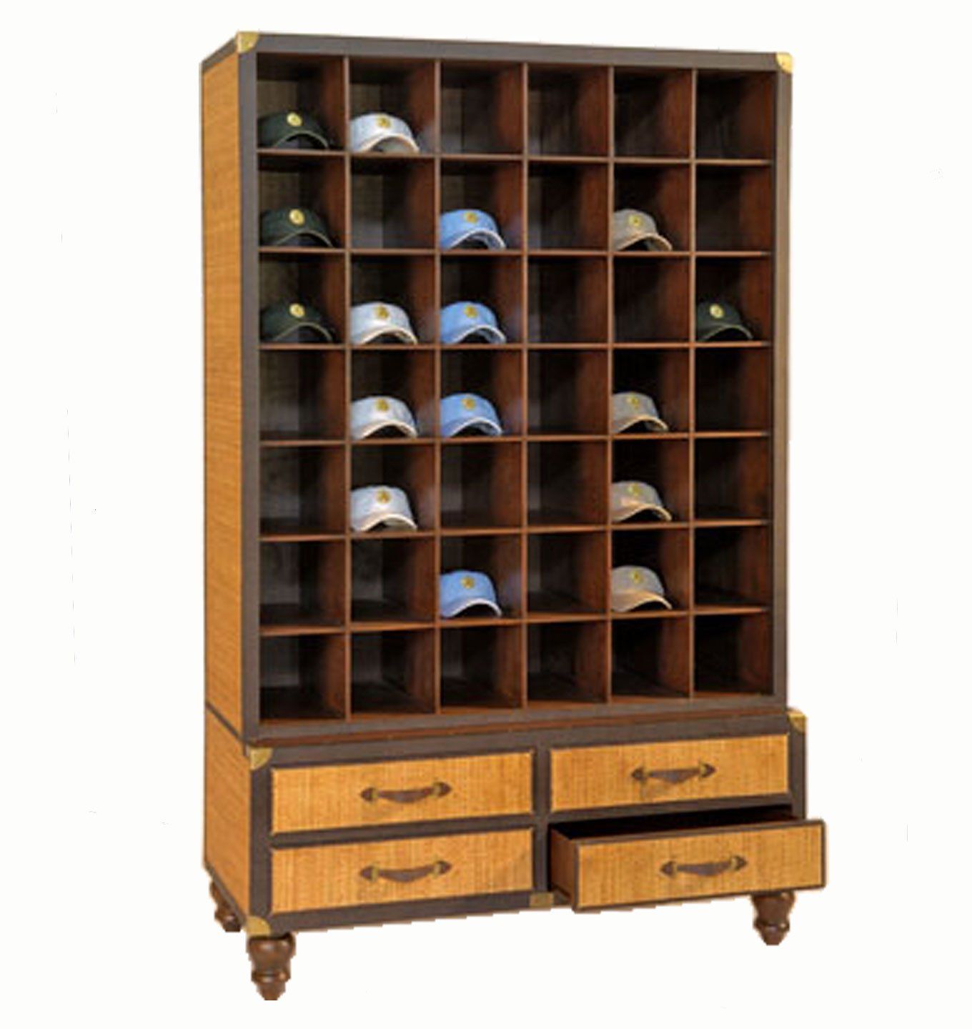 Hat display for golf club pro shop by bauer international