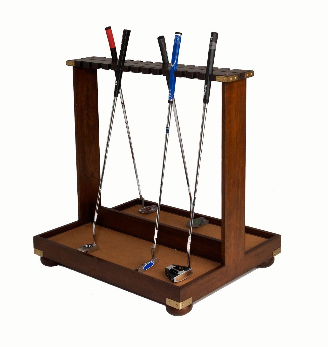 putter display for golf club pro shop by bauer international