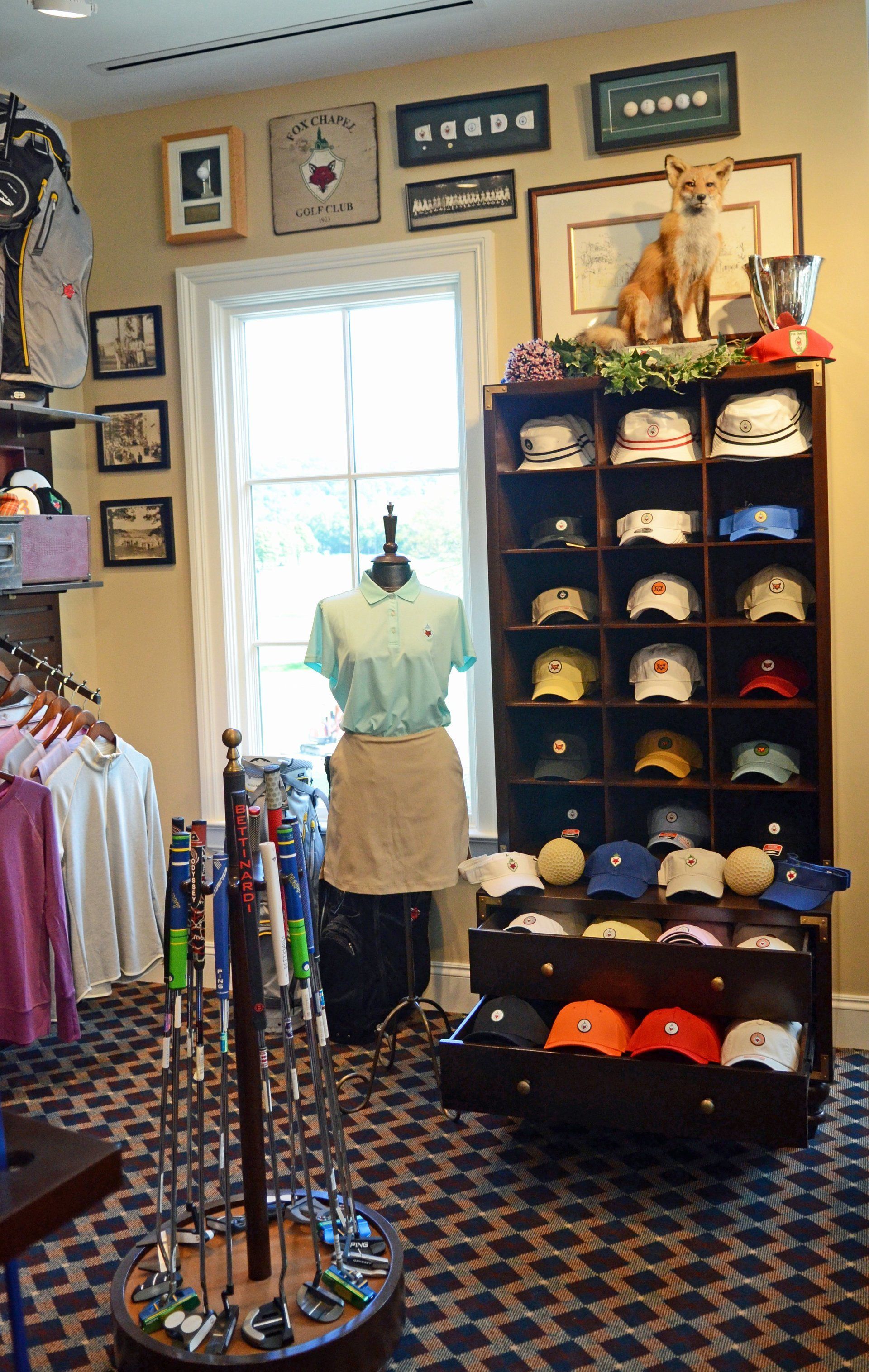 Hat Display for golf pro shop by Bauer International
