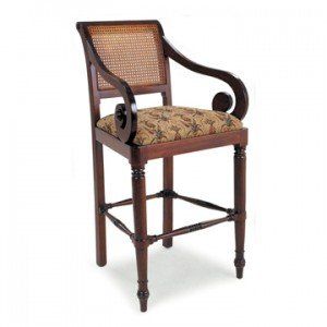 Regency Bar Stool Upholstered