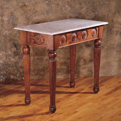Smiling Fish Console with Marble Top