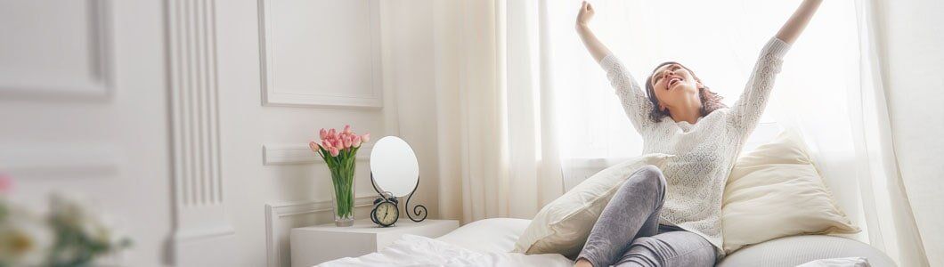 Women Wake Up — Air Conditioning Services in Hampton, VA Women Wake Up — Air Conditioning Services in Hampton, VA