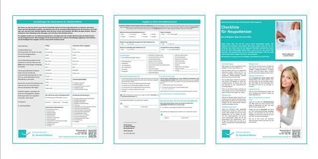 Anmeldebogen Zahnarztpraxis Dr. Böhme, Karlsruhe Anmeldebogen Zahnarztpraxis Dr. Böhme, Karlsruhe