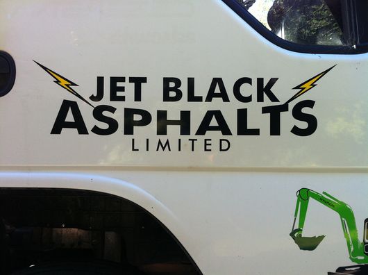 Asphalters truck work in Wellington