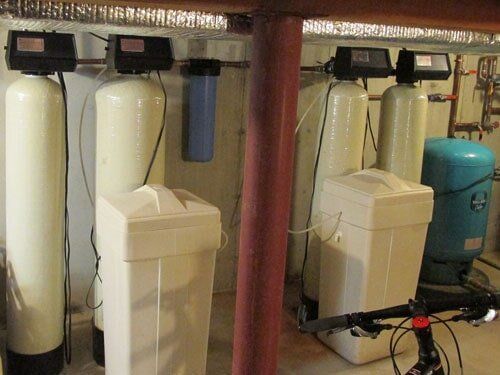 For really complex water we use a select group of filters to provide maximum flow to the house while removing multiple problems such as odor, staining and other contaminant issues